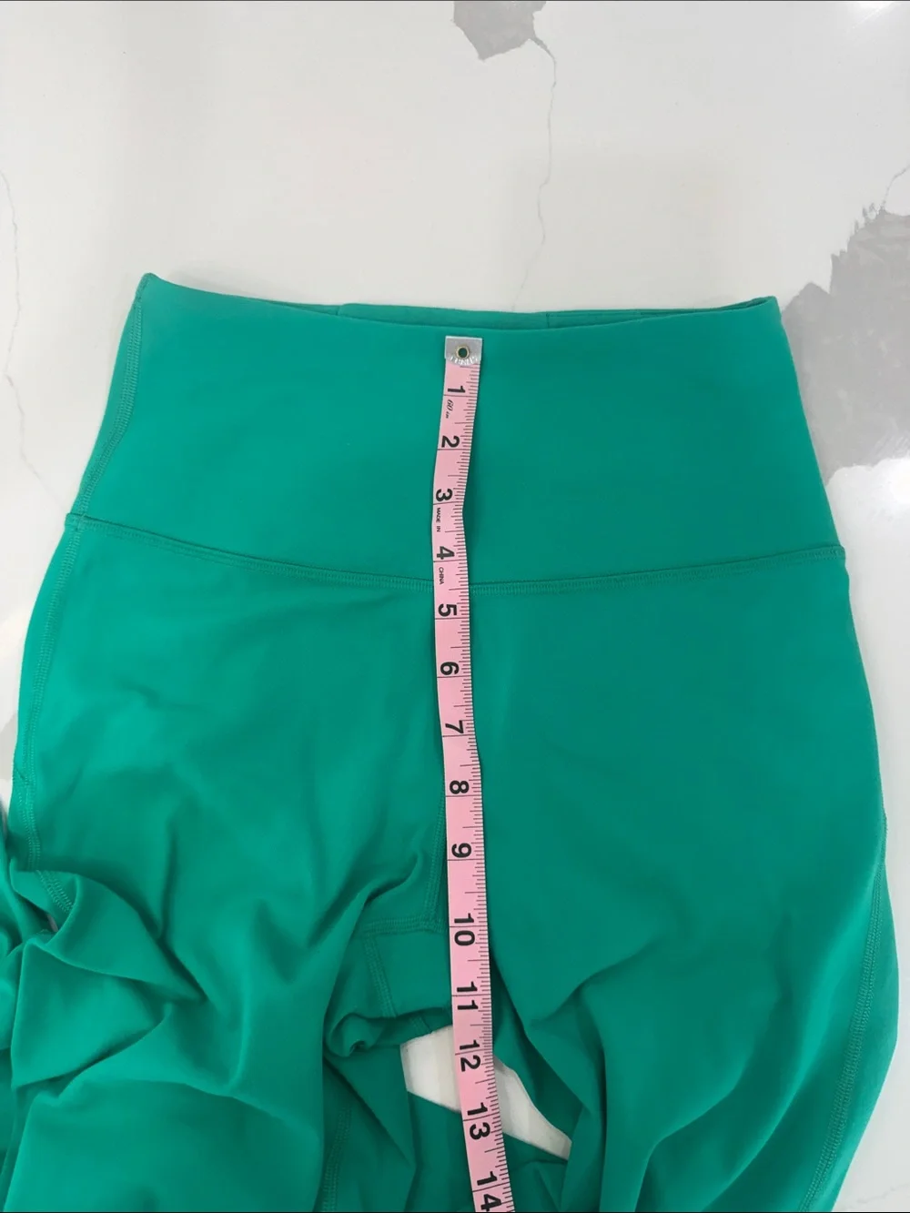 Lululemon High-Waist Green Flare Leggings